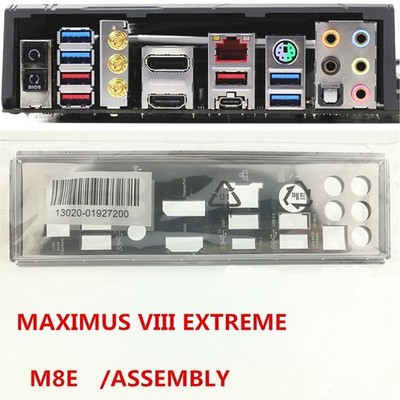 For   MAXIMUS VIII EXTREME/ASSEMBLY   I/O IO Rear Backplate Motherboard #iv