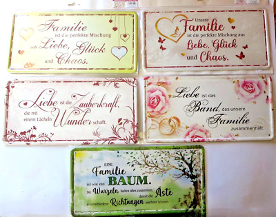 Blechschild Spruch Liebe Familie Ehe romantisch Schild Geschenk Hochzeit Liebe