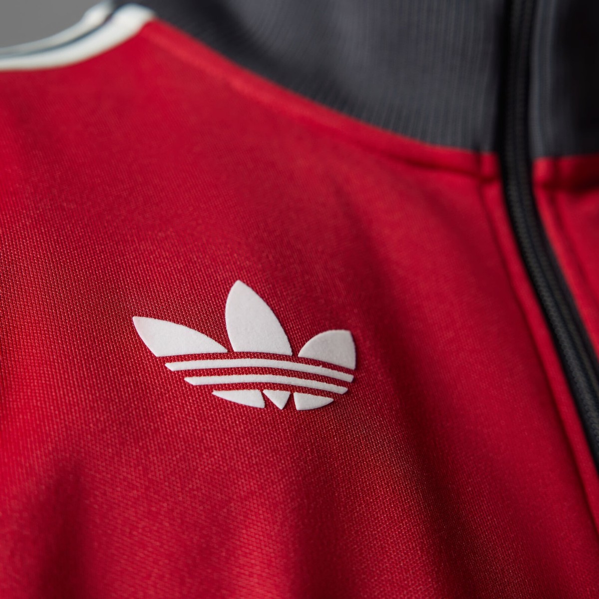 Adidas Originals Red Manchester United OG Beckenbauer Track Top