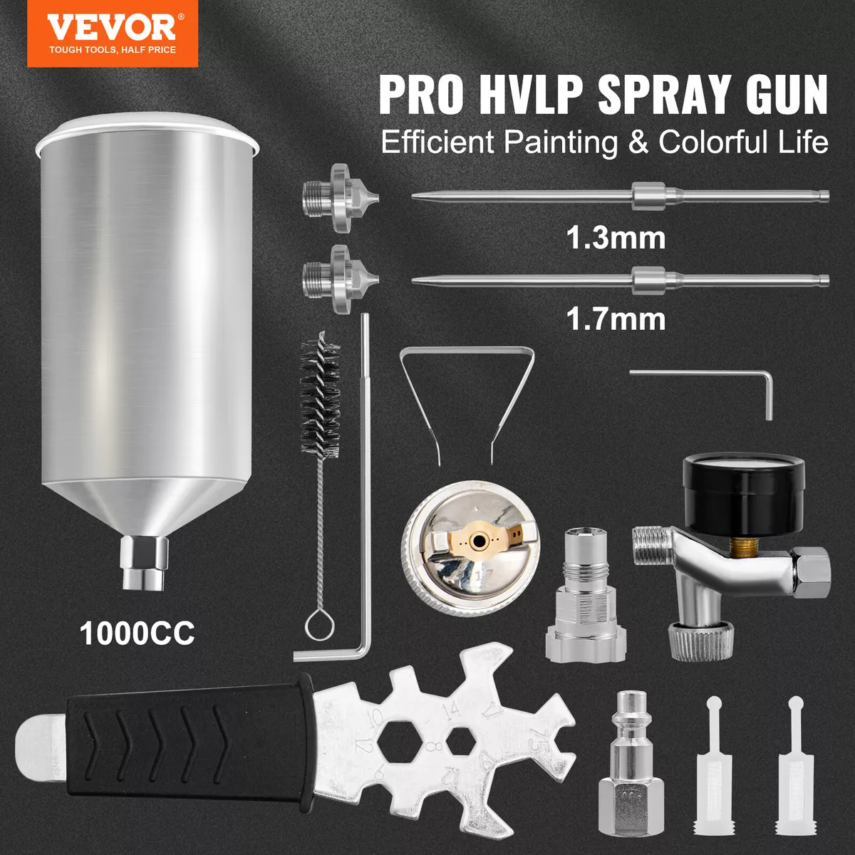 Buy Wholesale China Lvlp Air Spray Gun Paint Gun 1000cc Cup