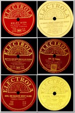 6x ENRICO CARUSO auf "ELECTROLA"   auf deutschen Schellackplatten  78rpm GS189