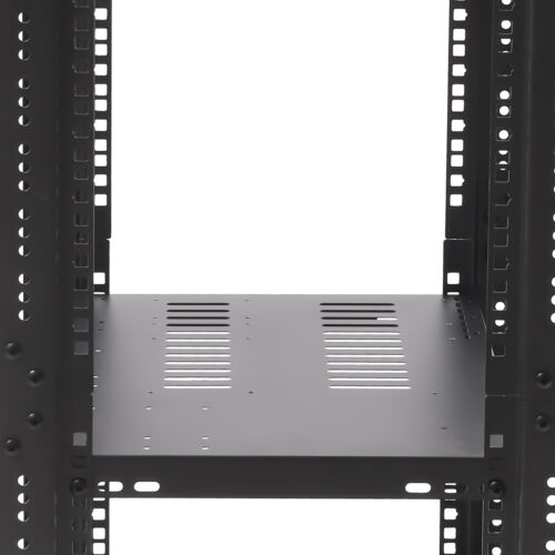 18U 18.5" 4 Post Open Frame Network Server Rack Adjustable Partition 0-31.5'' US - Picture 6 of 16