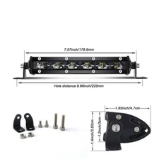 Slim 8" 14" 20" 26 32" LED Work Light Bar Spot Flood Fog Driving ATV SUV Offroad