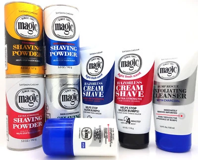 Magic-Shaving Powder/ Razorless Hair Shave Cream-Full Range-FAST UK Track Post!!