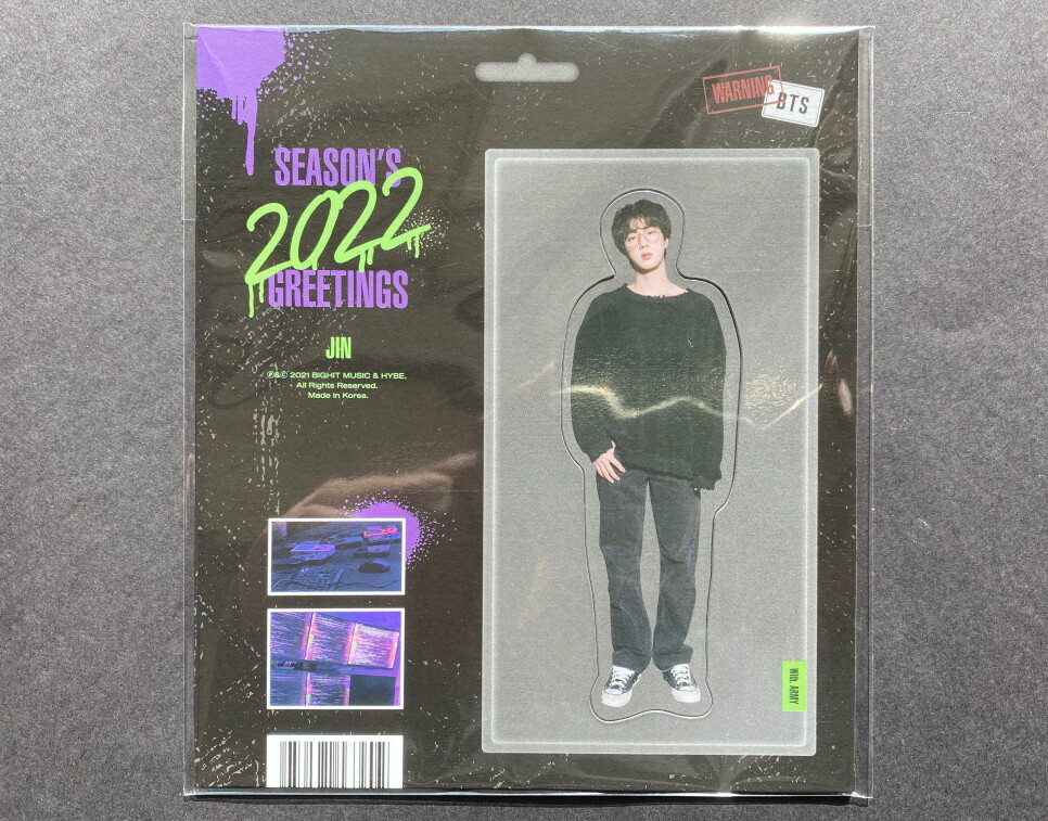 BTS-2022 SEASON'S GREETINGS OFFICIAL PAPER MAGNET JIN | eBay