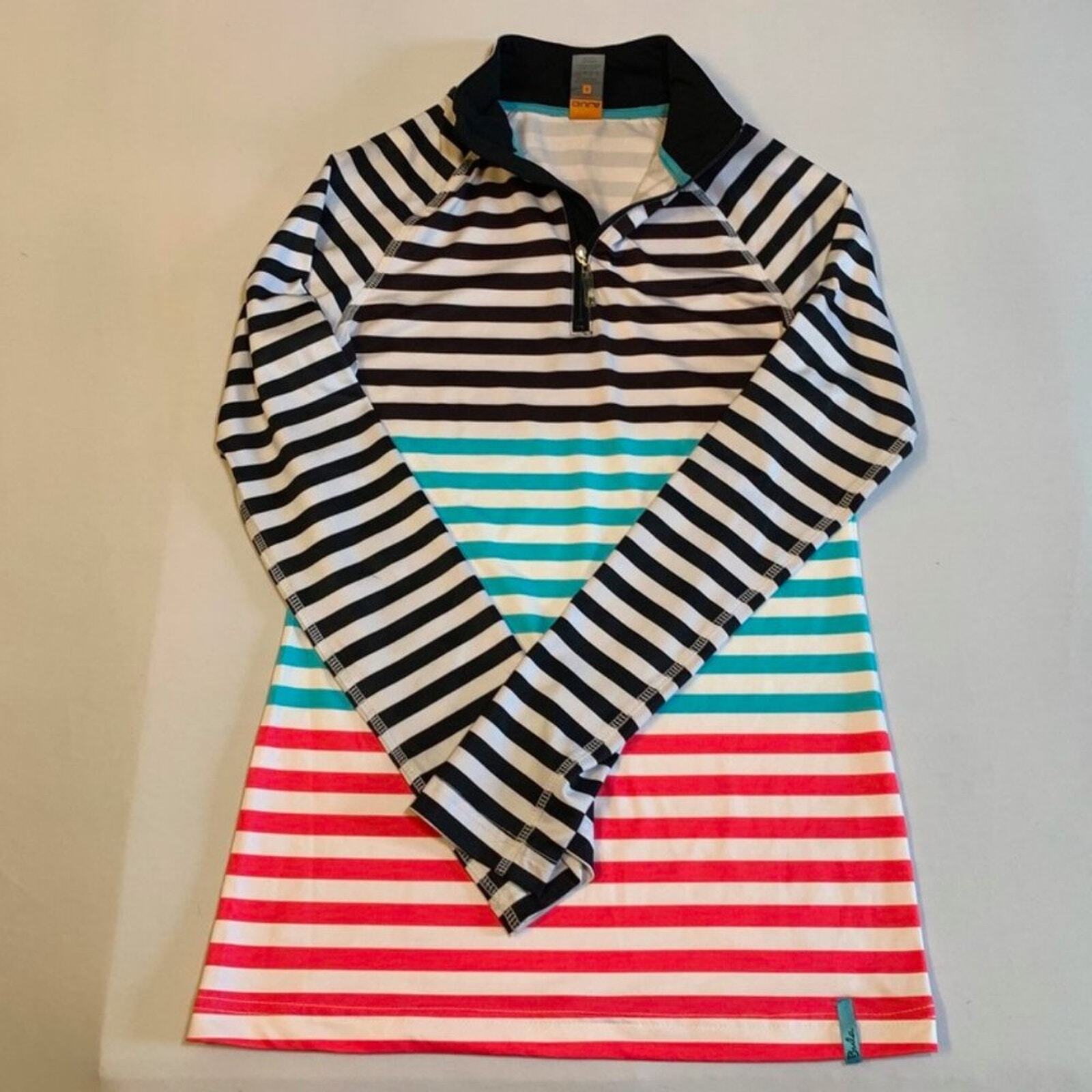 Bula Active multi-colored striped workout top S - image 1