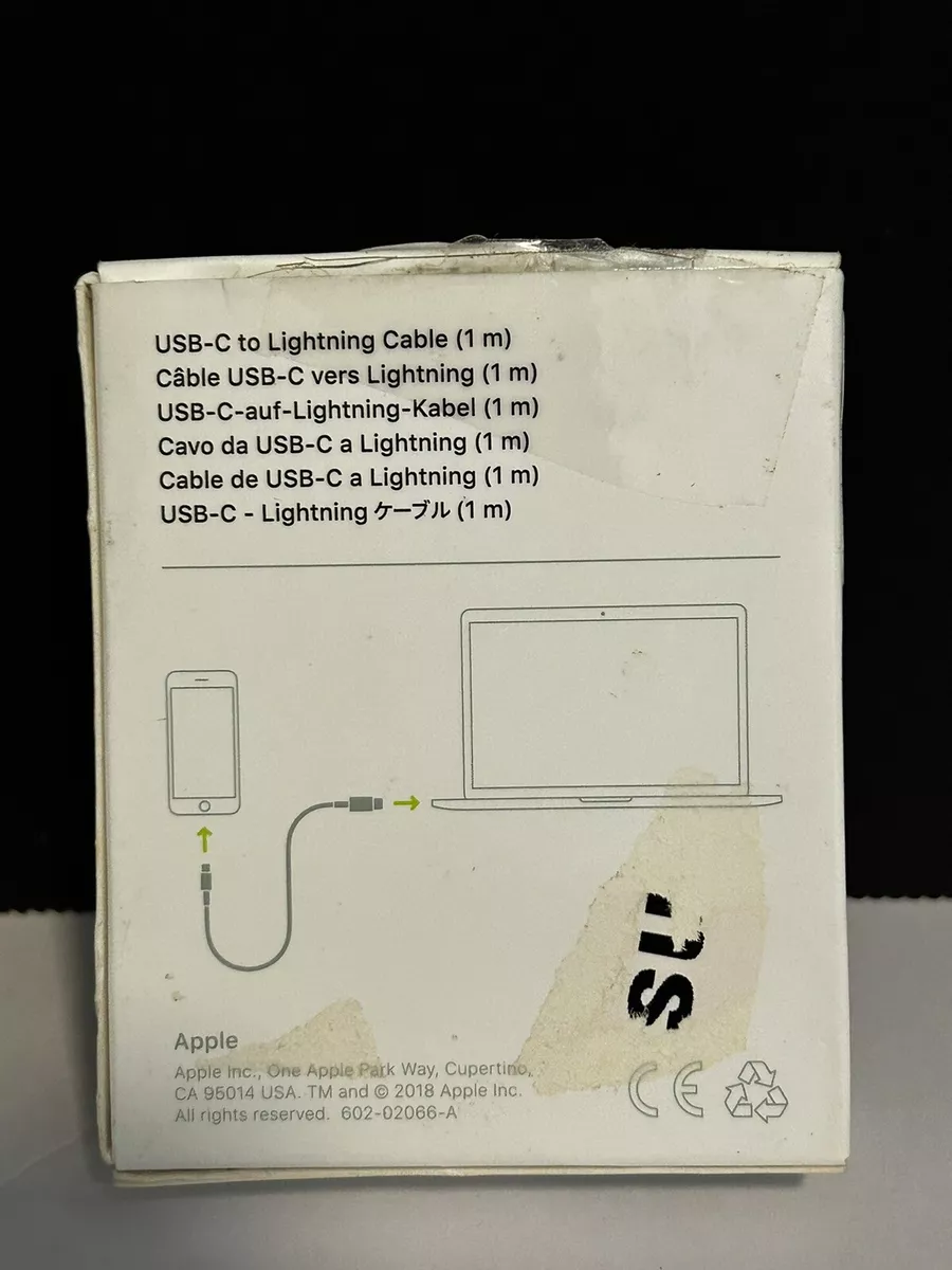 OEM Original Genuine Apple USB-C To Lightning cable (1m) Open Box New