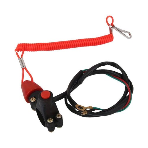 ATV/Motorcycle Emergency Stop Switch with Tether Lanyard >а кй Q0K1 X8N1 D1 Z7E9 - Picture 7 of 12