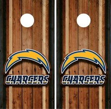 Los Angeles Chargers Cornhole Board Vinyl Sticker Decal Skin Wrap Decor VZ730