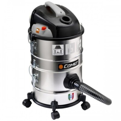Aspiracenere Bidone Aspirapolvere Solidi e Liquidi 1200W 28 Lt Silenzioso  Ruote
