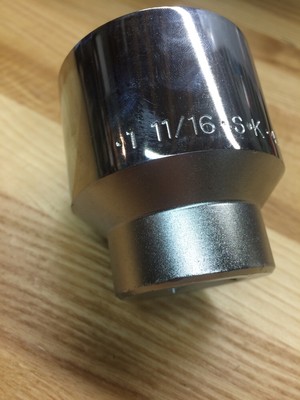 SK 1 11/16'', 3/4'' Drive, 12 Point Short Chrome Socket 47154