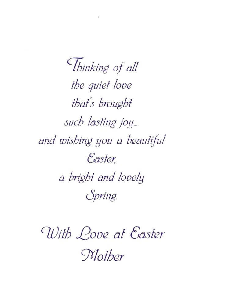 Тематическая карта Happy Easter Wonderful Mother Blue Iris Irises Terra Cotta Pot - Изображение 2 из 3