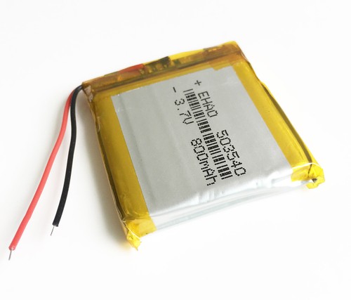 Celle batteria ricaricabile Lipo 3,7 V 800 mAh per registratore GPS PDA fotocamera 503540 - Foto 3 di 10