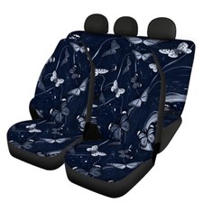 Personalized Butterfly Printed Car Seat Covers Front And Rear Seat Cushions Personalized Butterfly Printed Car Seat Covers Front And Rear Seat Cushions