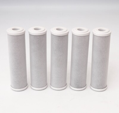10'' Aktivkohle Block Filter Kartusche Wasserfilter Osmose Kalk Chlor 5 µm 