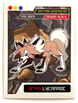 2024 POKEMON SCARLET & VIOLET EO Sticker #129 LYCANROC Peru | eBay