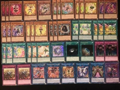 trickstar yugioh deck YUGIOH TRICKSTAR DECK- CANDINA- LYCORIS- COROBANE- LIGHT STAGE-  REINCARNATION NM