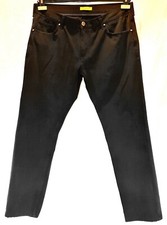 AUTHENTIC VERSACE JEANS METAL LOGO BLACK WOMENS PANTS US18 EU46