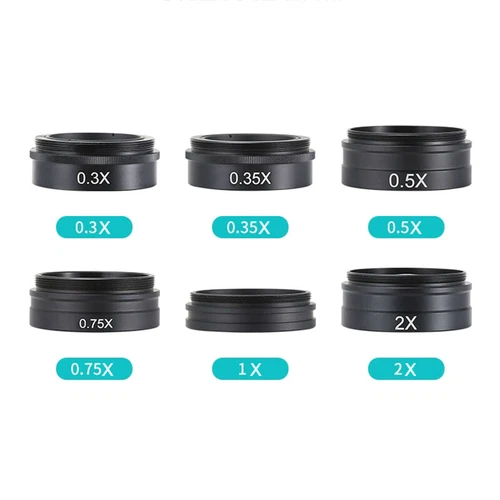 0.3X 0.5X 0.75X 1.5X 2X Auxiliary Objective Barlow Lens 42mm Stereo Microscope - Picture 1 of 20