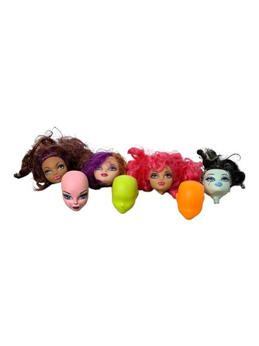 Monster High Doll Heads Create-A-Monster Vampire Dracula Lot of 7 Heads Parts - Picture 2 of 17