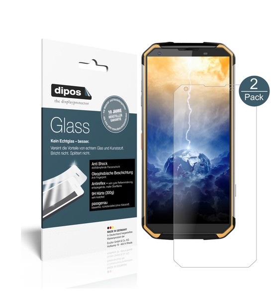 2X Schutzfolie FüR Blackview BV9500 Matt - Anti-Shock 9H Folie Dipos Glass-image
