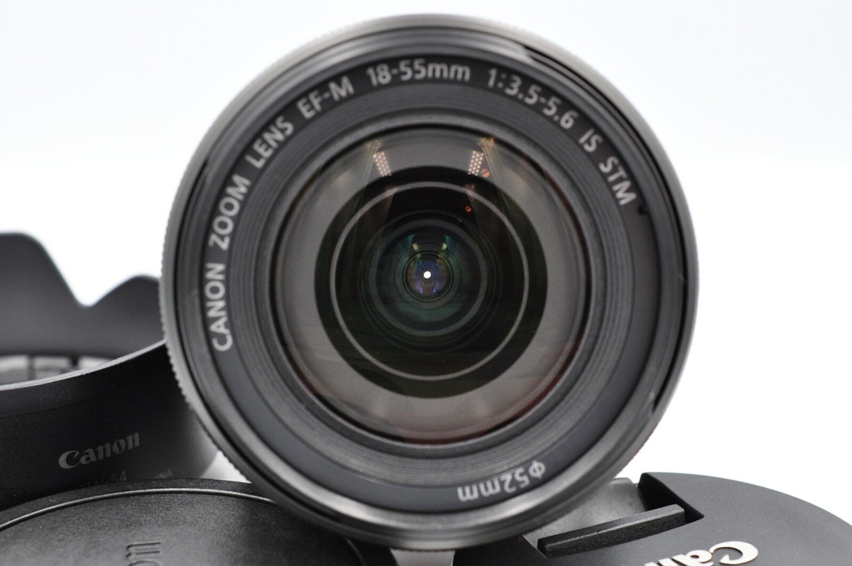 Canon EF-S 18-55mm f/3.5-5.6 STM IS Lens with Hood from
