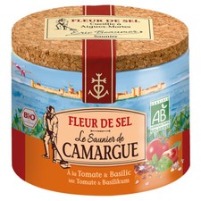 Bio Le Saunier De Camargue Fleur De Sel Tomate Basilic 125g