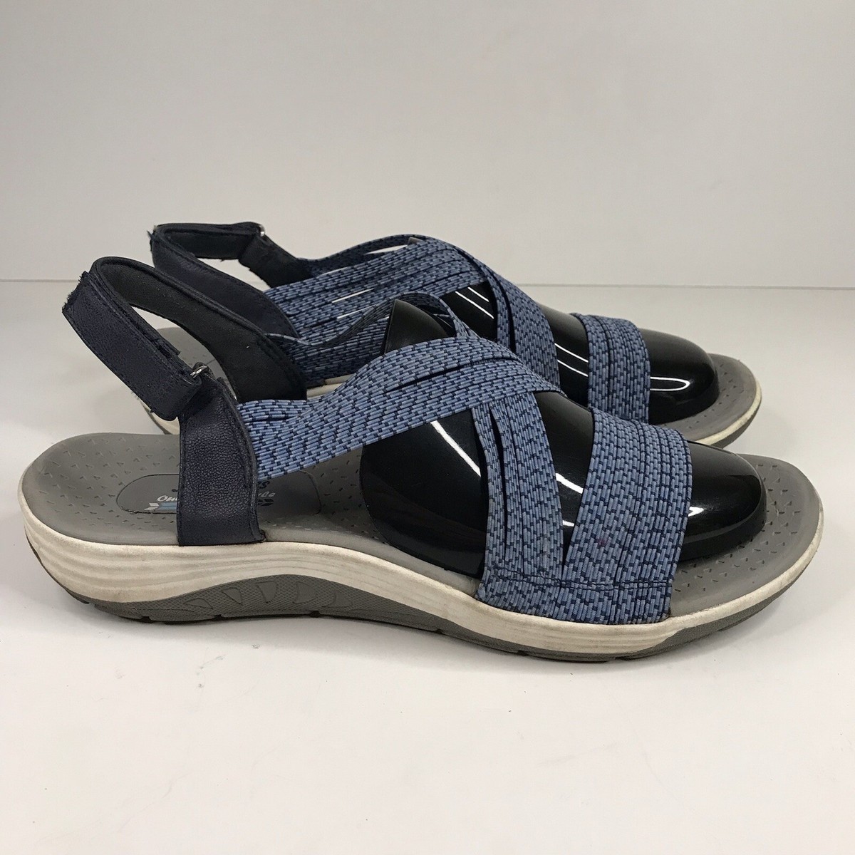 Skechers Sport Sandals Reggae Cup Oh Snap Women’s Strappy Blue Navy Hiking