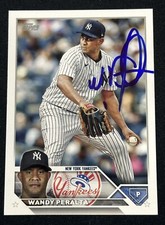 2023 Topps Update Series #US270 Signed Wandy Peralta Autographed Auto Yankees