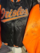 AUTOGRAPHED Baltimore Orioles 2000 Season Starters Dugout Jacket - Vintage
