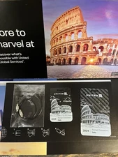 2024 UNITED AIRLINES GLOBAL SERVICES CARBON FIBER LUGGAGE TAG SET OF 2