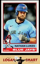 Nathan Lukes 2025 Topps Heritage #601 Toronto Blue Jays