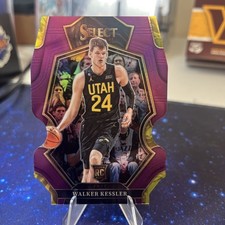 Walker Kessler 2022-23 Select Premier RC Purple Prizm Die-Cut SP /99 #187 Jazz