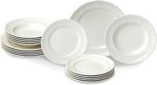 Villeroy & Boch Manoir Collection 18-Piece Dinnerware Set, Plates & Bowls, Premi