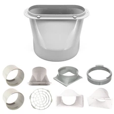 Exhaust Duct Interface Pipe Hose Connector For Portable Mobile Air Conditioner