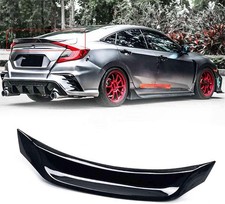 Glossy Black Highkick Duckbill Trunk Spoiler for Honda Civic Sedan V3 16 21