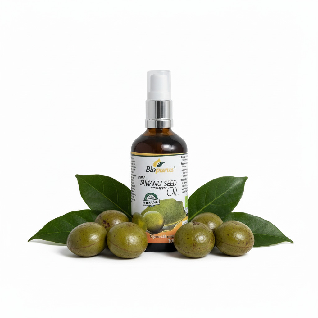 Biopurus Certified Organic Cold Pressed Tamanu / Kamani Seed Oil 100ml