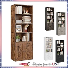 71.4" Large Metal Storage Cabinet Display Cabinet Freestanding Bookcase Cabinet