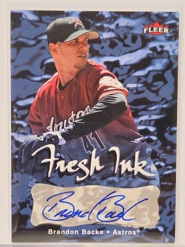 2007 Fleer - Freshink Brandon Backe #FI-BB (AUTO)