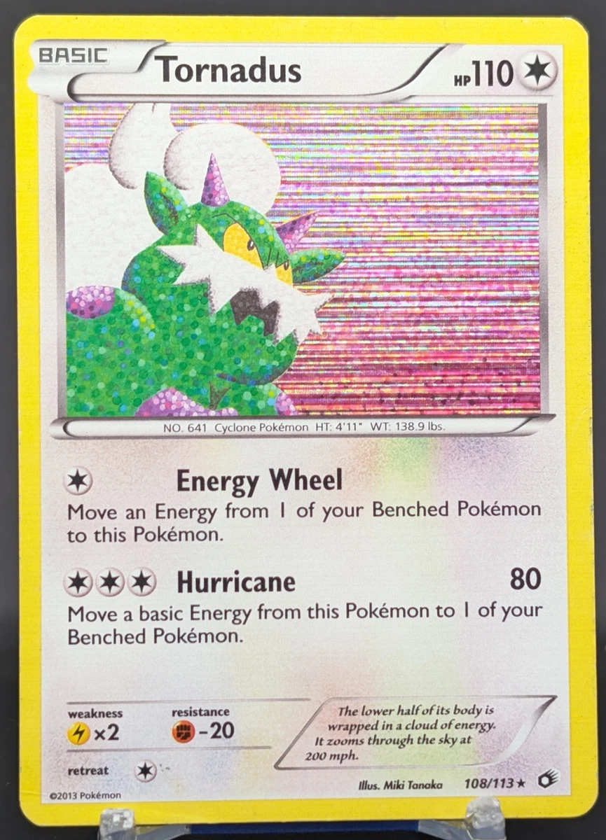 tornadus pokemon card price ex 2012 Black & White: Dark Explorers #090/108 Holo Guide this attack does 120 more damage Tornadus Holo Pokmon TCG Individual