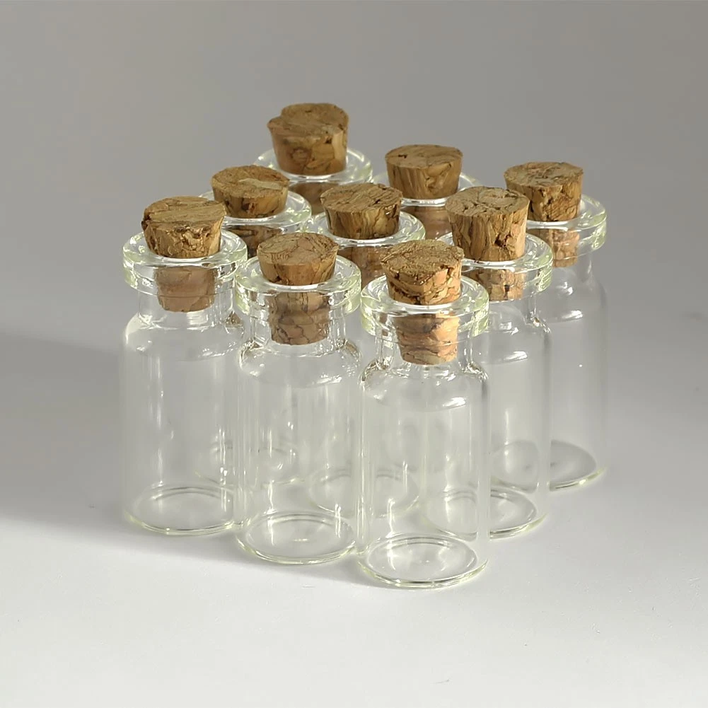 Clear 14x30mm Vials 2ml 50-200 pieces Tiny Wishing bottles Glass bottles Jars