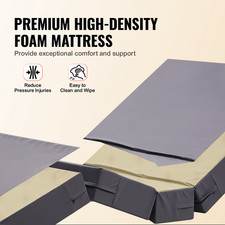 VEVOR Letto Ospedaliero Elettrico 3 Funzioni Letto per Terapia Intensiva 200 Kg