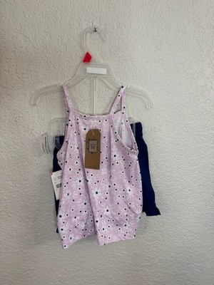 Forever Me Girls 2 Piece Set Tank Top Shorts Floral Size 2T