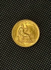1965 Peru 5 Soles Oro .900 Gold Seated Liberty GEM BU UNC Coin