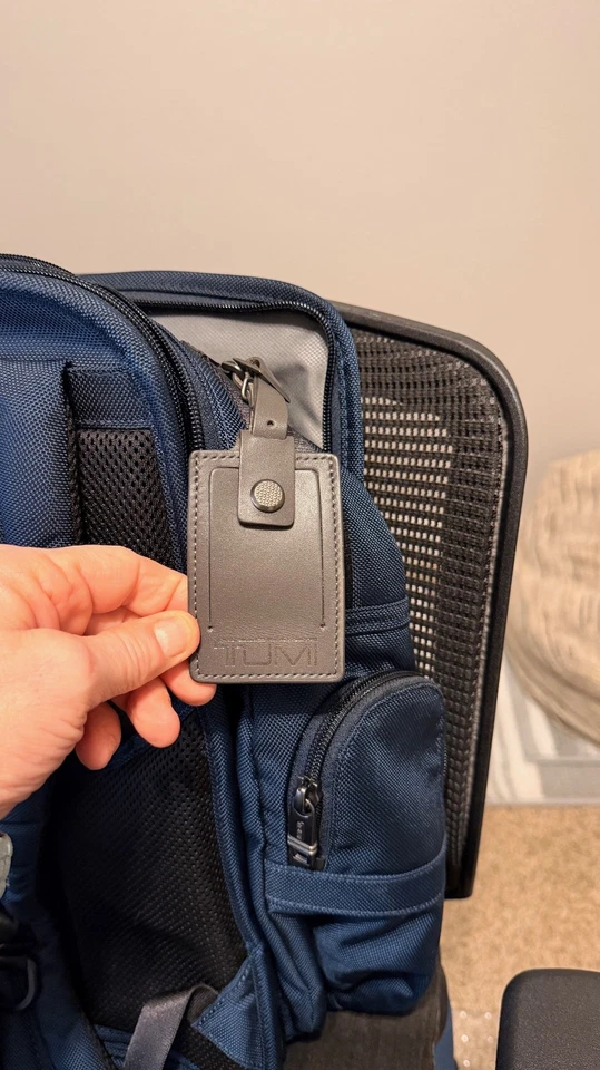 Tumi Alpha 3 Brief 15" Laptop Backpack - Blue - Image 2 of 4