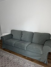 gemütliches Ektorp 3er-Sofa, Ikea, in angenehmem lindgrün
