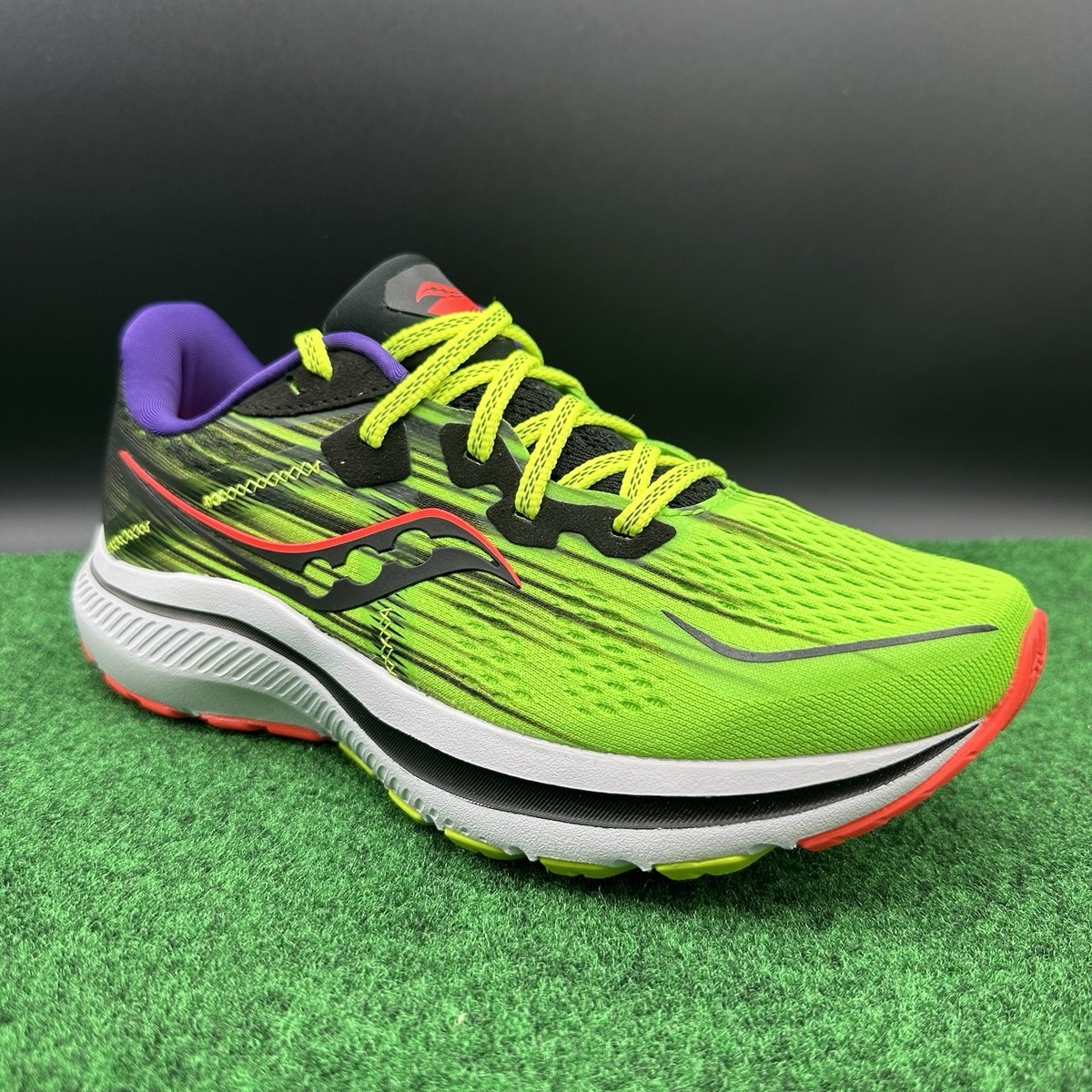 Women's 7 M - Saucony Omni 20 Green PWR RUN Running Shoes Sneakers