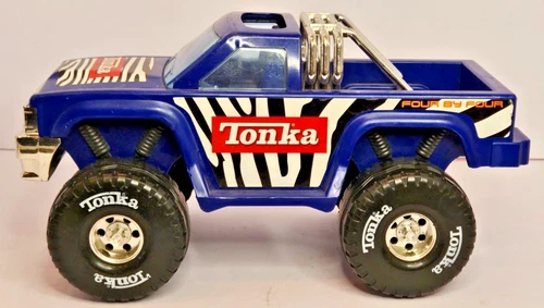 Funrise Blue Tonka Monster Truck w/ Roll Bar #51242 2007 Metal/Plastic Vintage
