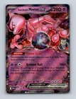 Team Rocket's Mewtwo ex 205 Pokemon Scarlet & Violet Black Star Promo Card NM+