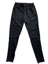 Adidas Women s Black Tapered Track Pants XS Zip Pockets Ankle Zips New No Tags
